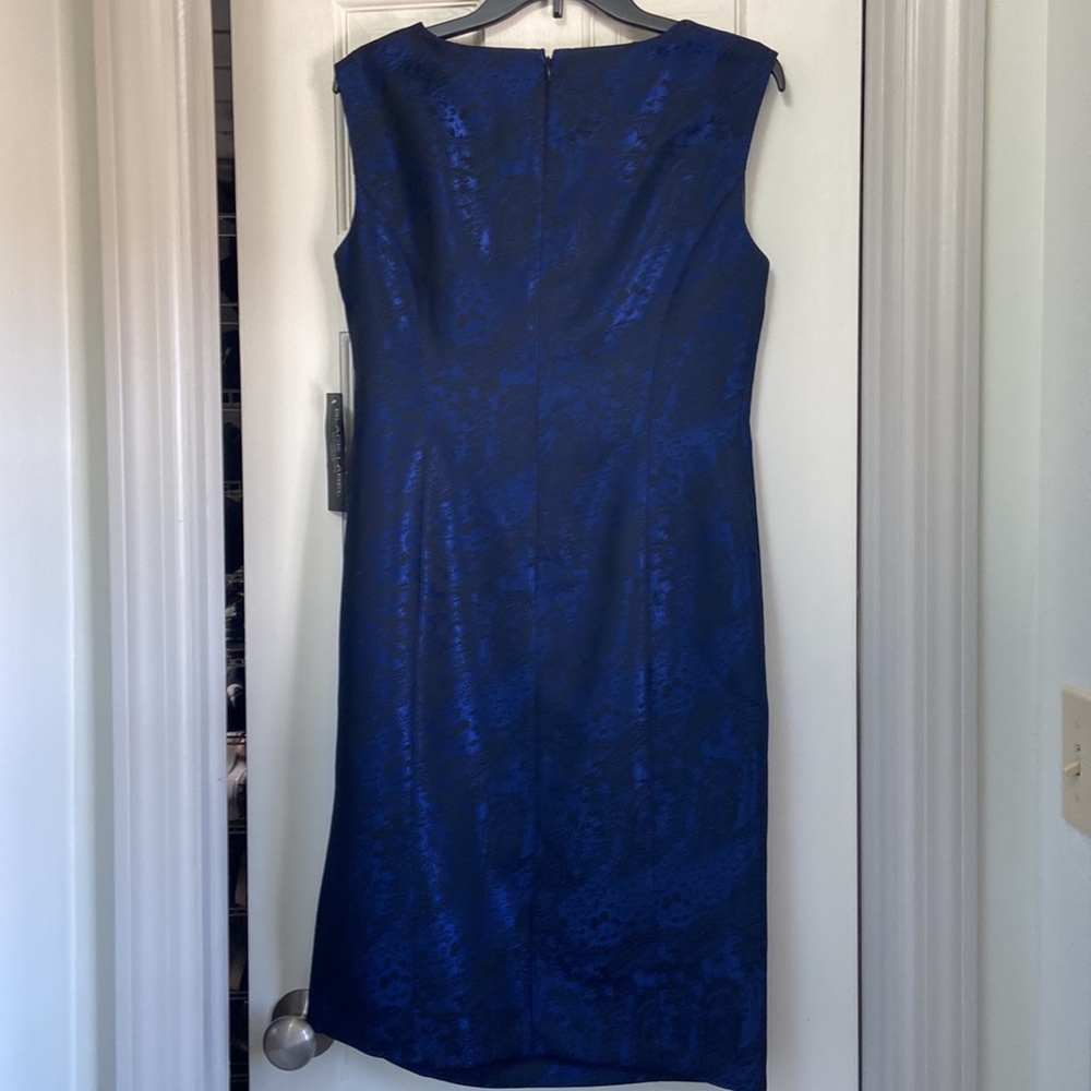 Sleeveless black and royal blue dress - Picture 5 of 7